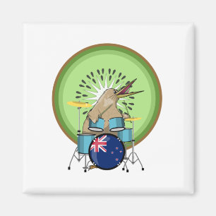 Aimant Kiwi Bird Drummer