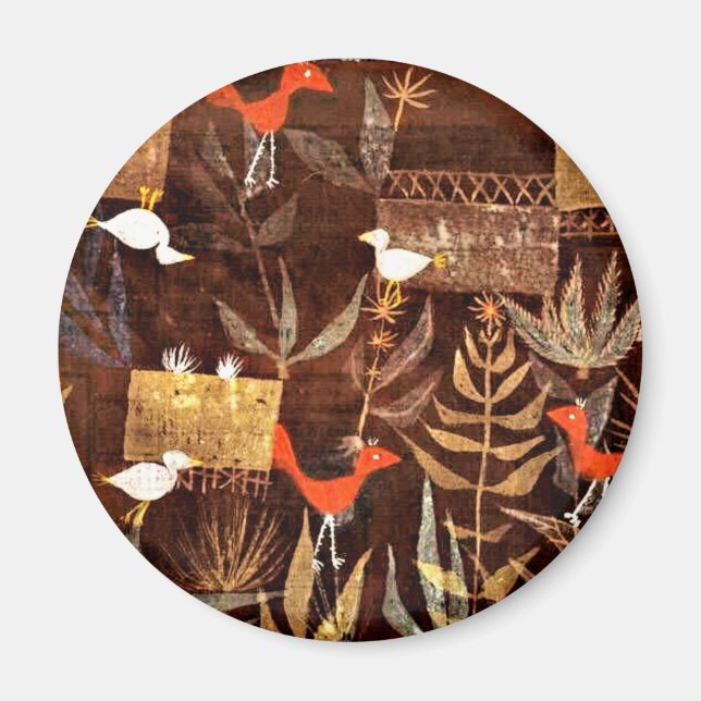 Aimant Klee - Jardin des oiseaux (Devant)