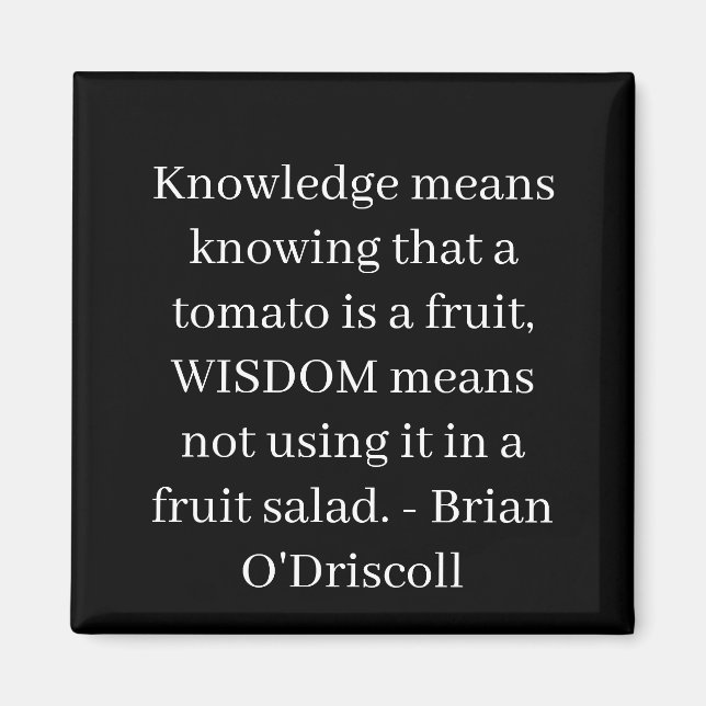 Aimant Knowledge means knowing that a tomato is a fruit (Devant)