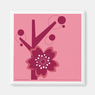 Aimant Kokeshi Sakura Kimono Design