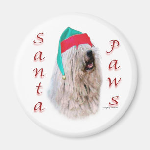 Aimant Komondor Père Noël Paws