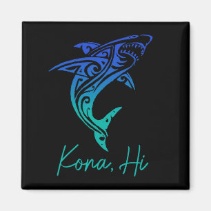 Aimant Kona Hawaï Requin Plongée Pêche Surf Surfeur Hawaï