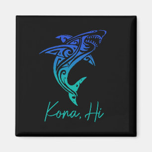 Aimant Kona Hawaii Requin Plongée Pêche Surf Surfeur Hawa