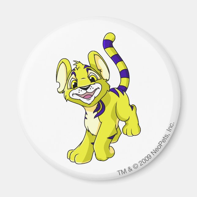 Aimant Kougra jaune (Devant)