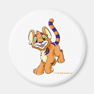 Aimant Kougra orange aventurière