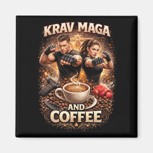 Aimant Krav Maga et Café