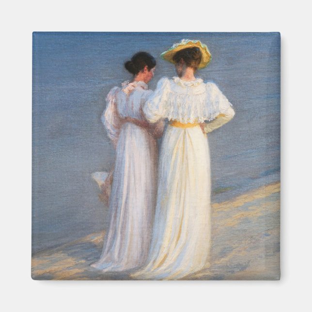 Aimant Kroyer - Soirée d'été sur Skagen Beach Closeup (Devant)
