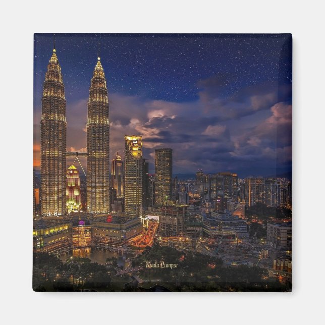 Aimant Kuala Lumpur, tours jumelles Petronas, (Devant)