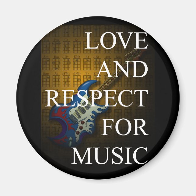 Aimant KuuMa Guitar Love 02 (Devant)