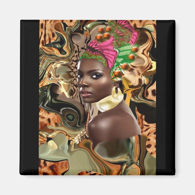 Aimant La Beauté D'Une Fleur De Jungle Africaine (Devant)