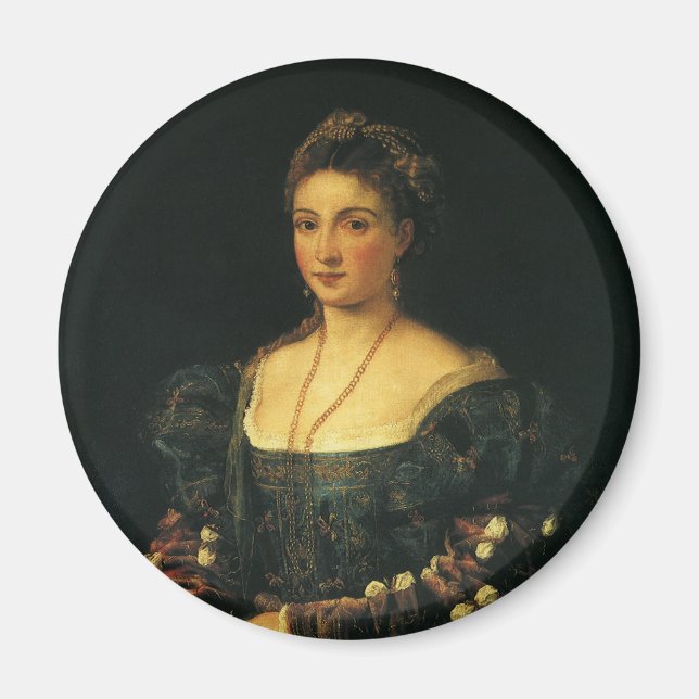 Aimant La Bella, Duchesse d'Urbino par Titien (Devant)