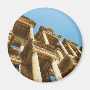 Aimant La bibliothèque antique de Celsus dans Ephesus -