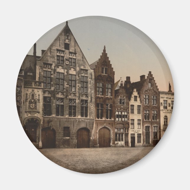 Aimant La Bibliothèque, Bruges, Belgique (Devant)