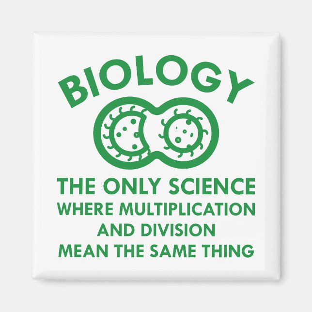 Aimant La biologie est dans mes gènes (Devant)