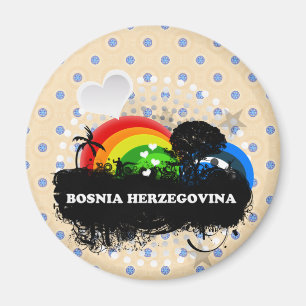 Aimant La Bosnie-Herzégovine fruitée mignonne