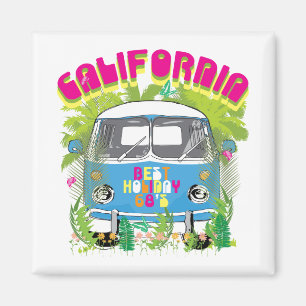 Aimant La Californie surfant Van