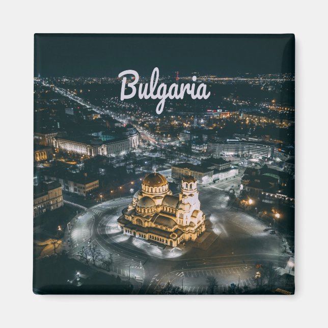 Aimant La capitale bulgare Sofia Alexandre Nevsky Cathédr (Devant)