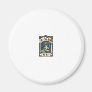 Aimant La carte de tarot de chat Star Cat Majeure Arcanum