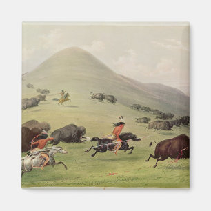 Aimant La chasse de Buffalo, c.1832