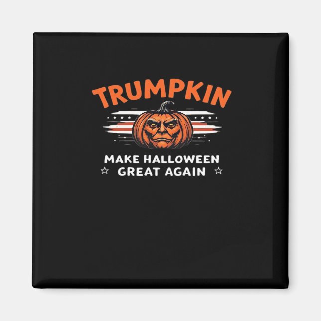 Aimant La citrouille rend l'Halloween grand à nouveau cla (Devant)