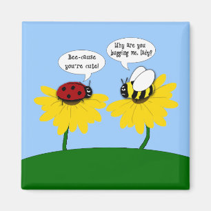 Aimant La coccinelle mignonne et gaffent l'aimant
