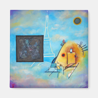 Aimant La conversation entre Malevich et Kandinsky