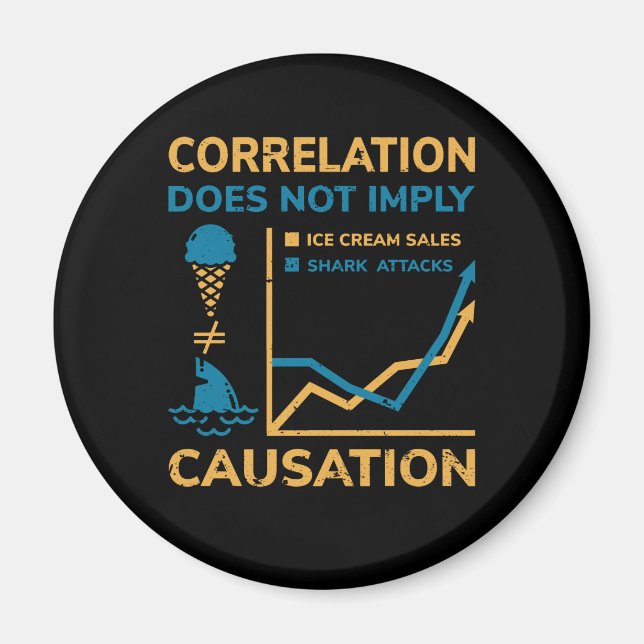 Aimant La corrélation n'est pas égale à la cause (Devant)