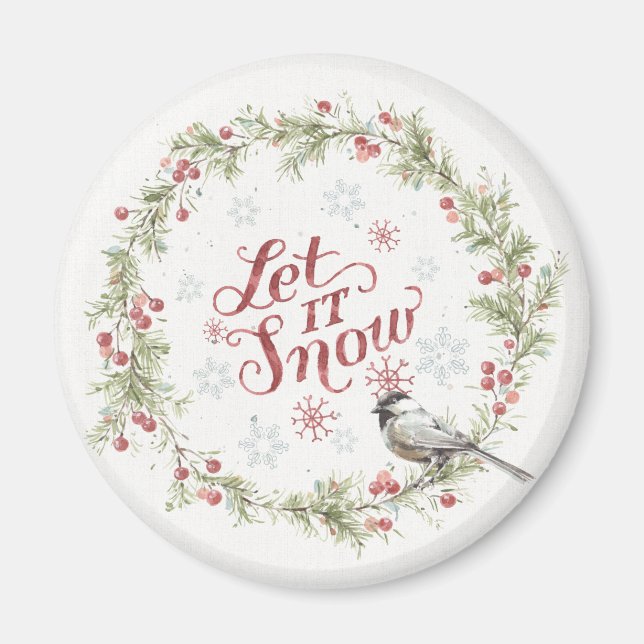Aimant La couronne d'hiver - Laisser neiger (Devant)