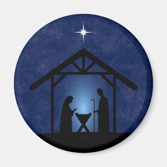 Aimant La crèche de Noël Scène religieuse (Devant)