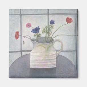 Aimant La cruche 2008 d'anémones et de pavots fleurit