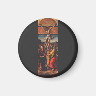 Aimant La Crucifixion d'après Carlo Crivelli Art Sacré