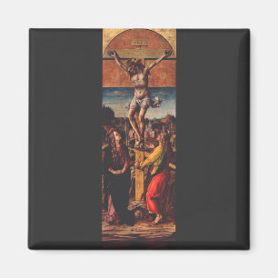 Aimant La Crucifixion d'après Carlo Crivelli Art Sacré