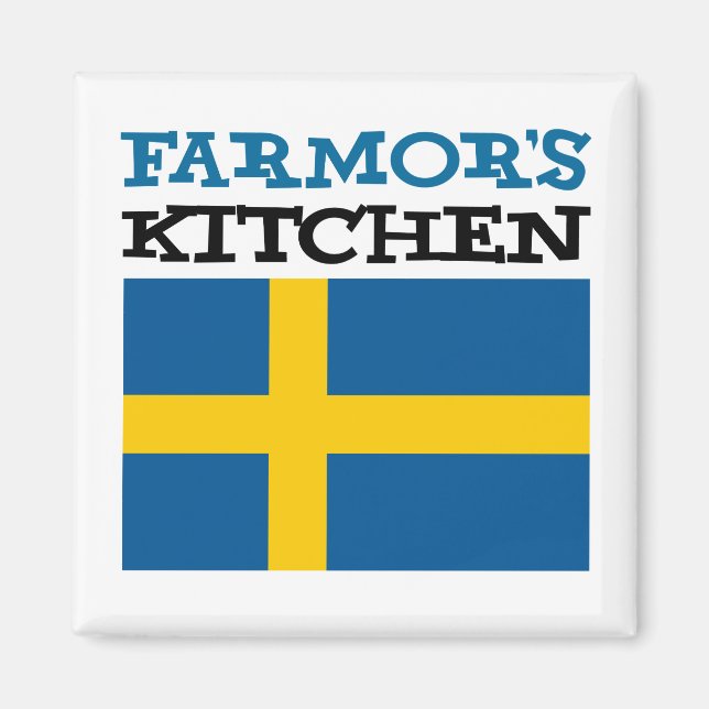 Aimant La cuisine de Farmor comportant le drapeau de la (Devant)