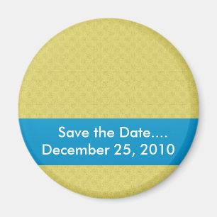 Aimant la damassé jaune mate élégante entoure sur le