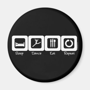 Aimant La danse de sommeil mangent la répétition