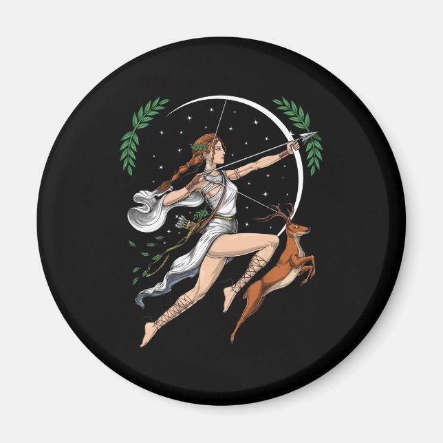Aimant La déesse grecque Artemis (Devant)