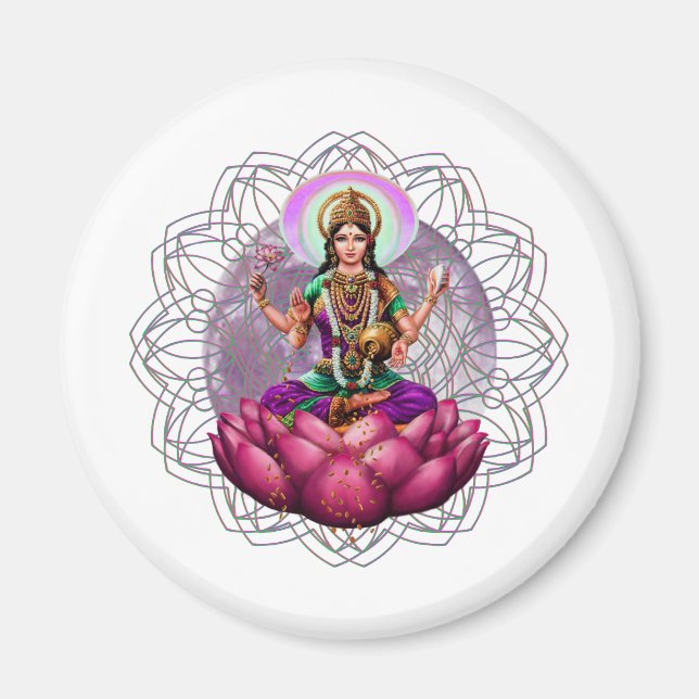 Aimant La déesse Lakshmi mandala (Devant)