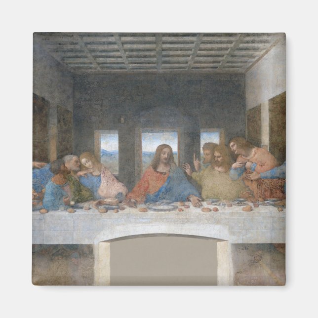 Aimant La Dernière Cène, Léonard de Vinci, 1495-1498 (Devant)