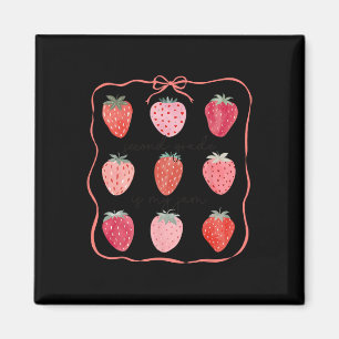 Aimant La deuxième année est mon truc 2e année fraise dos