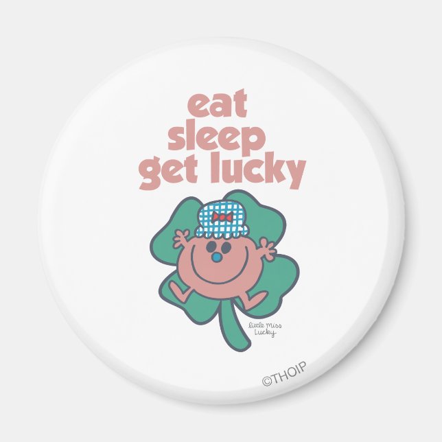 Aimant La devise de Miss Lucky | Cabot vert (Devant)