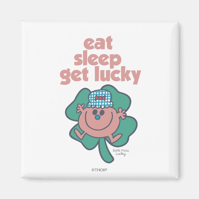 Aimant La devise de Miss Lucky | Cabot vert (Devant)