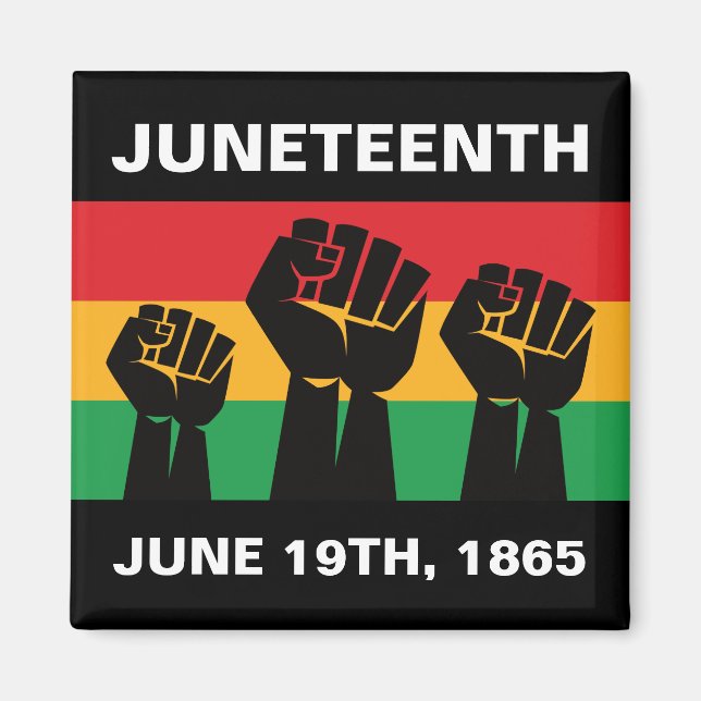 Aimant La dix-neuvième fierté afro-américaine liberté noi (Devant)