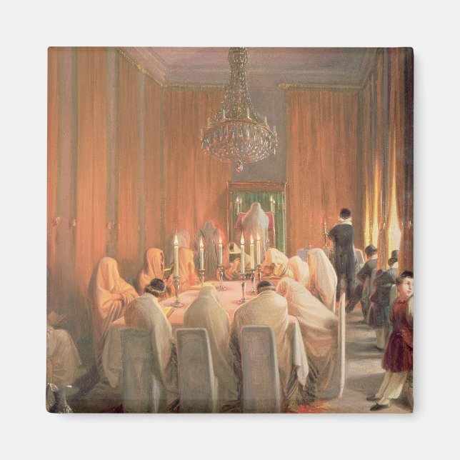 Aimant La famille Rothschild à la prière (Devant)