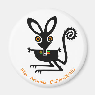 Aimant La faune australienne - BILBY - Marsupial - Nature