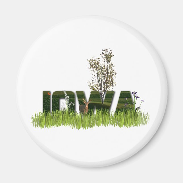 Aimant La faune de Iowa (Devant)