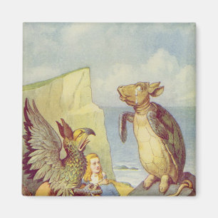 Aimant La Fausse tortue et le Gryphon
