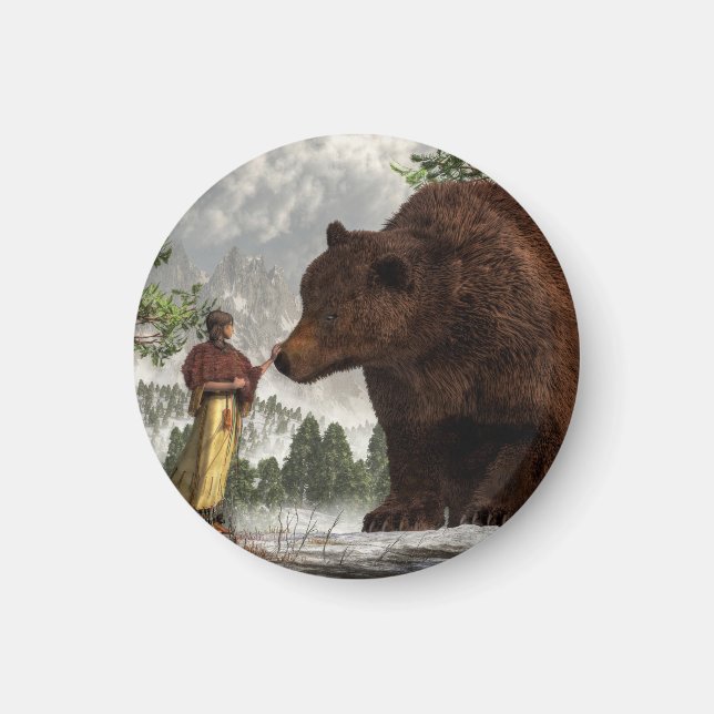 Aimant La femme ours (Devant)