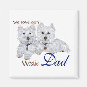 Aimant La fête des pères Westie