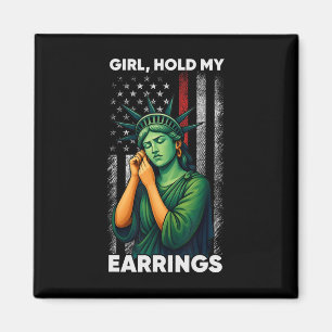 Aimant La Fille Tenir Mon Oreille Mode De Combat Statue D