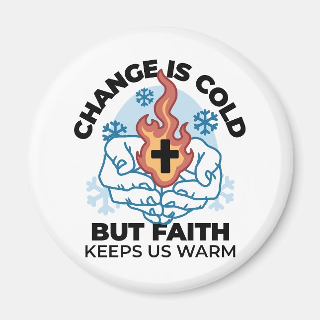 Aimant La foi nous réchauffe - L'application des oeuvres  (Devant)